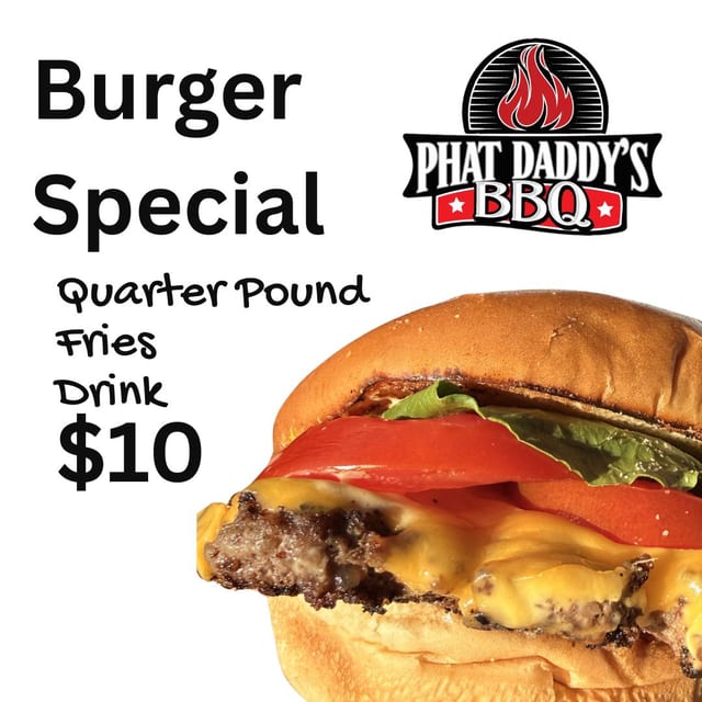 Friday burger special!.