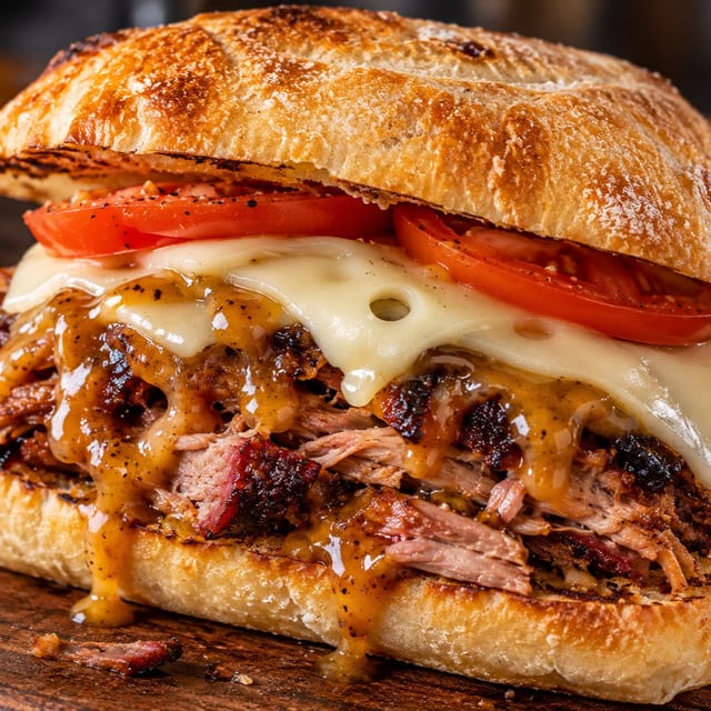 Honey BBQ Pork Melt.
