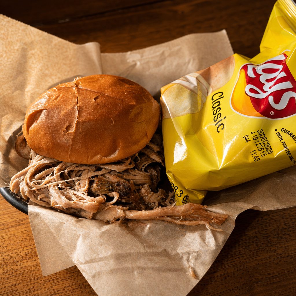 Pulled Pork Sandwich.