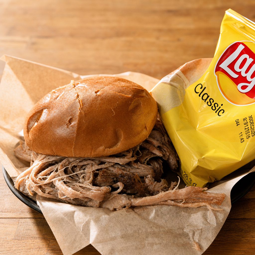 Pulled Pork Sandwich.