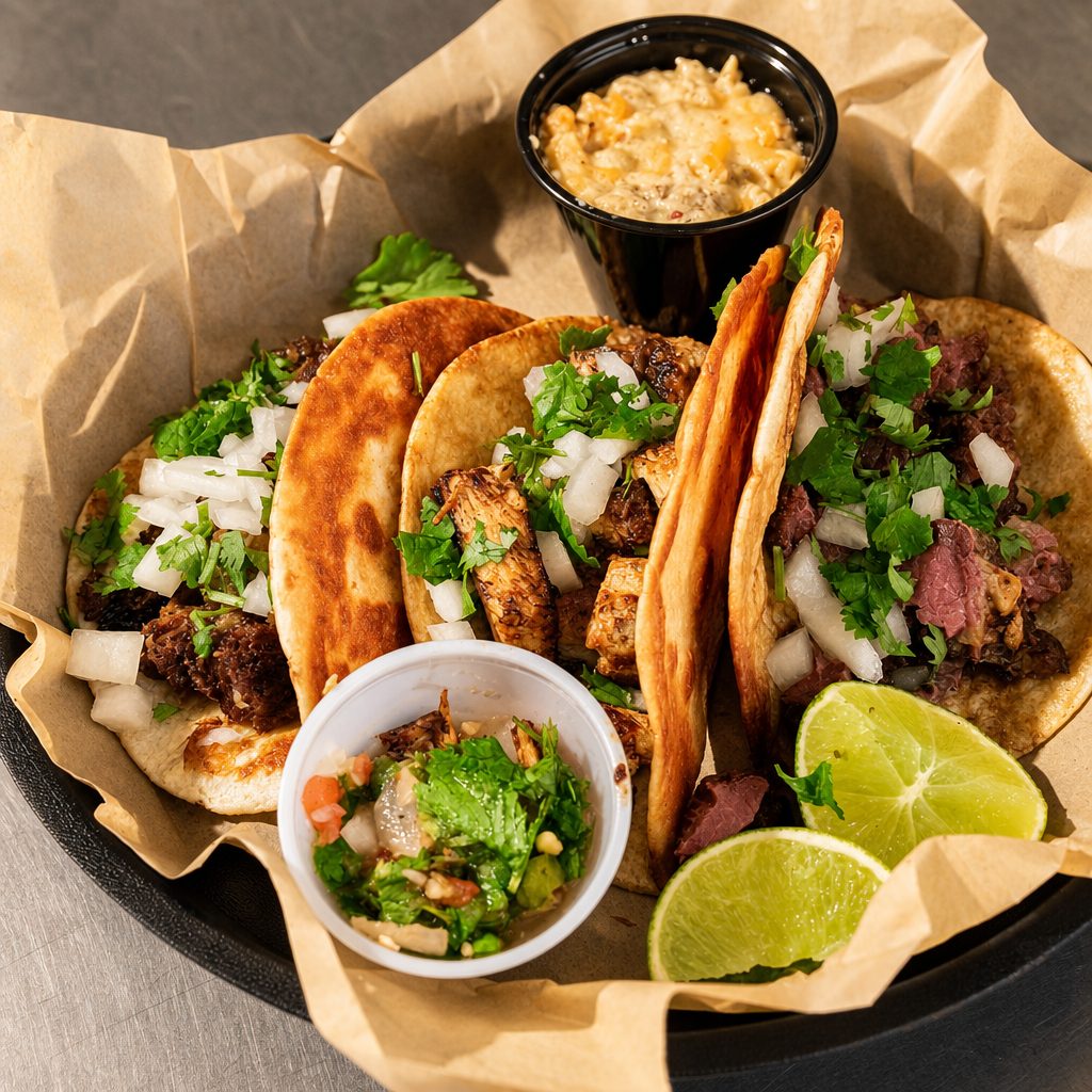 BBQ Taco Trio.