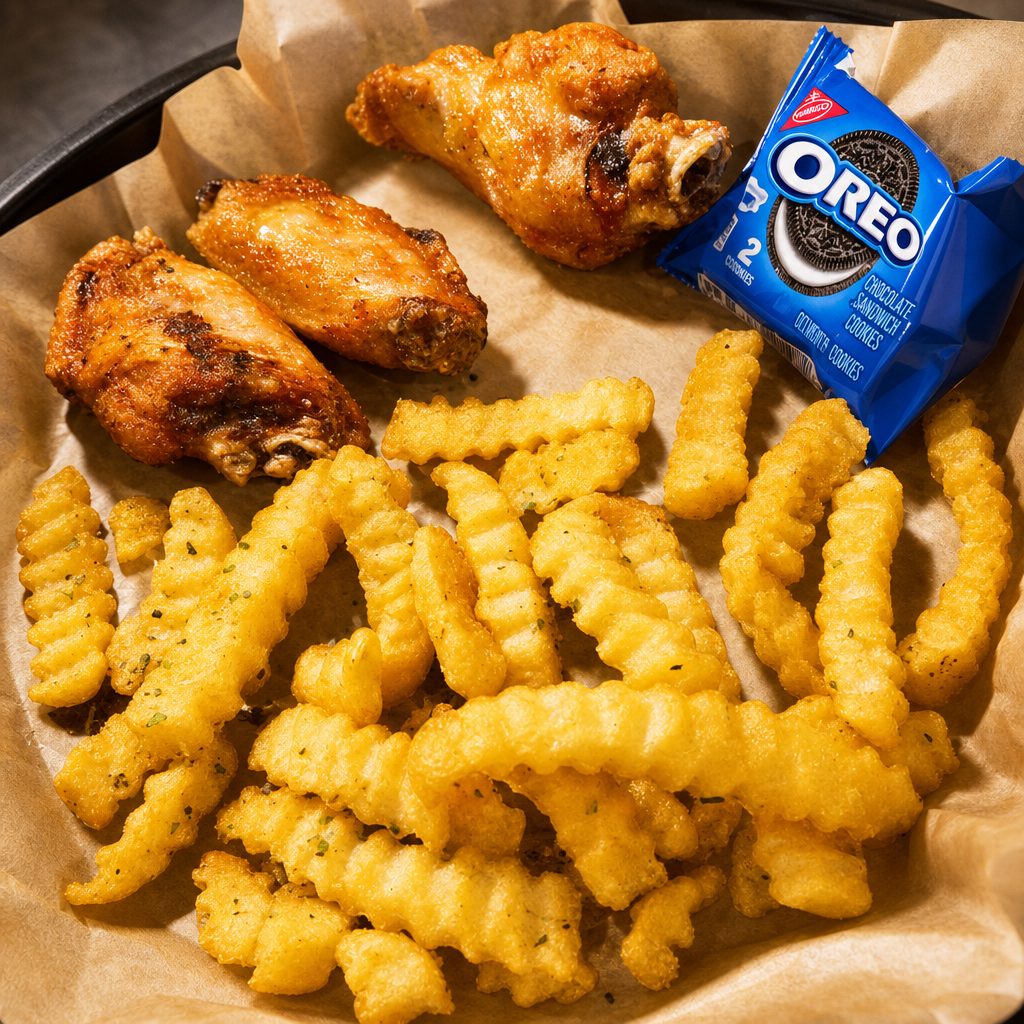 Wings (3) Kids Meal.